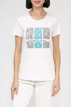 Хлопковая футболка с принтом More&More