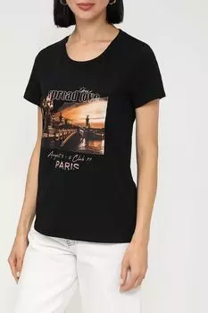 Хлопковая футболка с принтом More&More