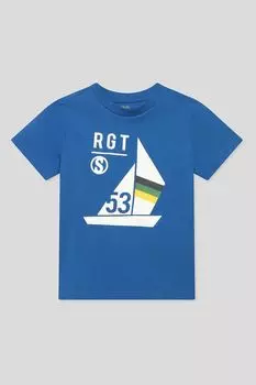 Хлопковая футболка с принтом OVS