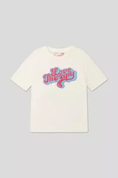 Хлопковая футболка с принтом OVS