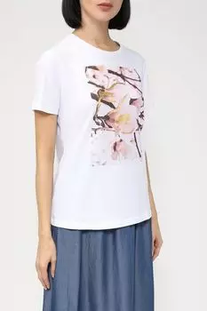 Хлопковая футболка с принтом OVS