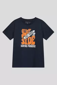 Хлопковая футболка с принтом OVS