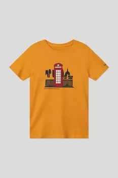 Хлопковая футболка с принтом PEPE JEANS