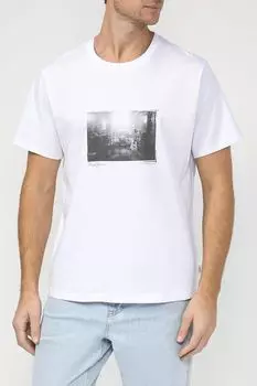 Хлопковая футболка с принтом PEPE JEANS