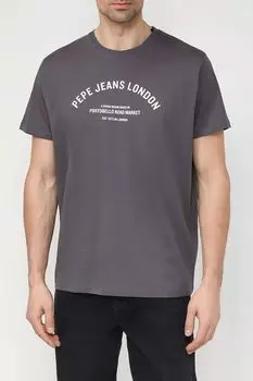 Хлопковая футболка с принтом PEPE JEANS