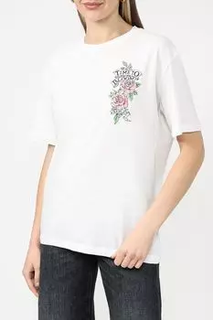 Хлопковая футболка с принтом Replay