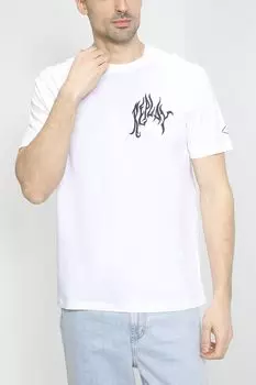 Хлопковая футболка с принтом Replay