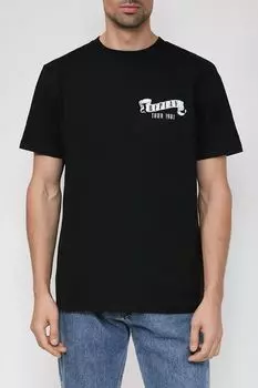 Хлопковая футболка с принтом Replay