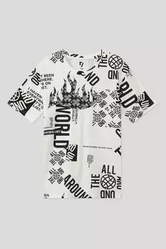 Хлопковая футболка с принтом Reporter Young