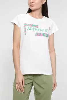 Хлопковая футболка с принтом Rinascimento