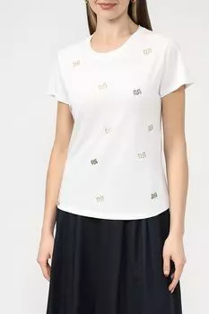 Хлопковая футболка с принтом Rinascimento