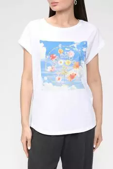 Хлопковая футболка с принтом s.Oliver