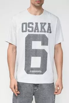 Хлопковая футболка с принтом Superdry