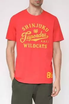 Хлопковая футболка с принтом Superdry