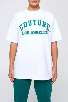 Хлопковая футболка с принтом The Couture Club