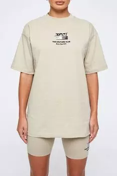 Хлопковая футболка с принтом The Couture Club