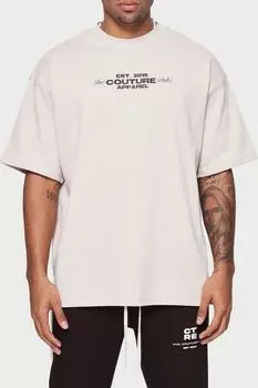 Хлопковая футболка с принтом The Couture Club