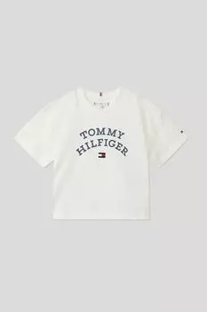 Хлопковая футболка с принтом Tommy Hilfiger