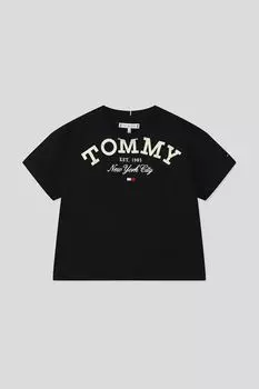 Хлопковая футболка с принтом Tommy Hilfiger