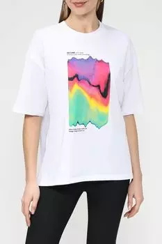 Хлопковая футболка с принтом Twist