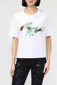 Хлопковая футболка с принтом Twist