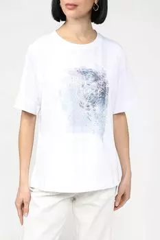 Хлопковая футболка с принтом UNQ