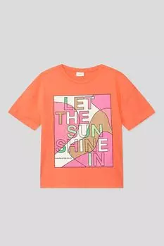 Хлопковая футболка с ярким принтом s.Oliver