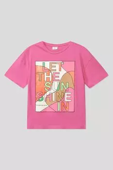 Хлопковая футболка с ярким принтом s.Oliver