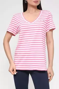 Хлопковая футболка с V вырезом s.Oliver