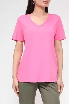 Хлопковая футболка с V вырезом s.Oliver
