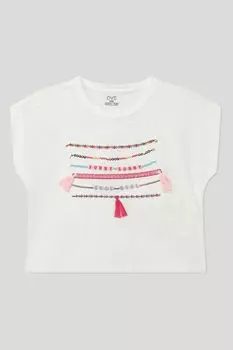 Хлопковая футболка с вышикой OVS