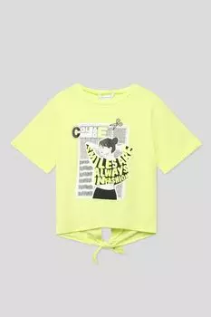 Хлопковая футболка с завязками на спине Mayoral