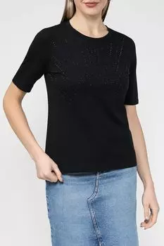 Хлопковая футболка со стразами Taifun