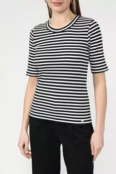 Хлопковая футболка в полоску Cinque