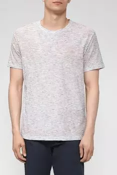 Хлопковая футболка в полоску Cinque