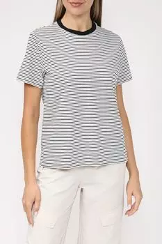 Хлопковая футболка в полоску Esprit Casual