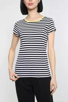 Хлопковая футболка в полоску Esprit Edc