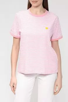Хлопковая футболка в полоску Esprit Edc