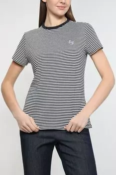 Хлопковая футболка в полоску Esprit Edc