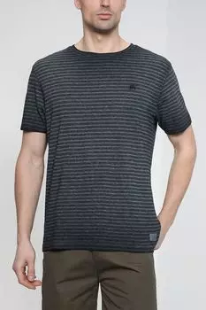 Хлопковая футболка в полоску LERROS