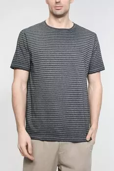 Хлопковая футболка в полоску LERROS