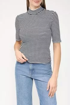 Хлопковая футболка в полоску Loft