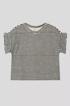 Хлопковая футболка в полоску OVS
