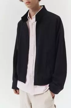 Хлопковая куртка с воротником стойкой Dunst