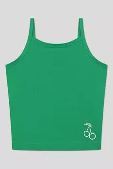 Хлопковая майка на тонких лямках OVS