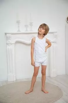 Хлопковая майка с принтом Aspaya