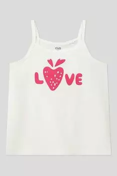 Хлопковая майка с принтом OVS