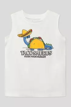 Хлопковая майка с принтом OVS