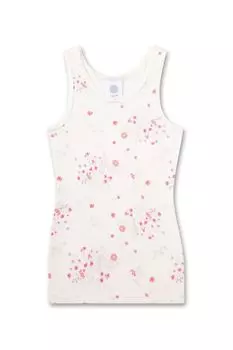 Хлопковая майка с принтом Sanetta