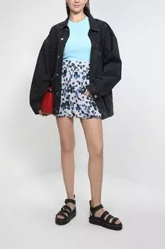 Хлопковая мини-юбка EMPORIO ARMANI